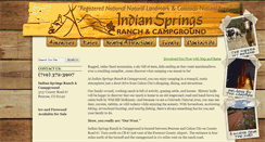 Desktop Screenshot of indianspringsranchcampground.com