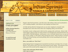 Tablet Screenshot of indianspringsranchcampground.com
